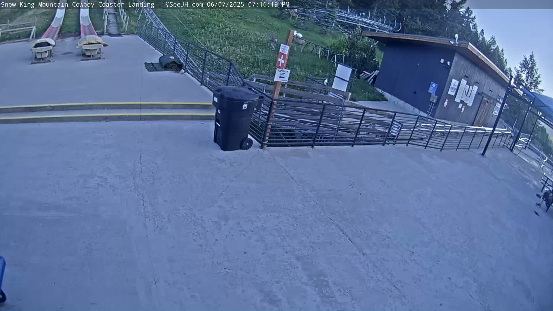 Jackson, Snow King Mountain Cowboy Coaster & Alpine Slide Live Cam - Jackson, Teton, Wyoming, USA