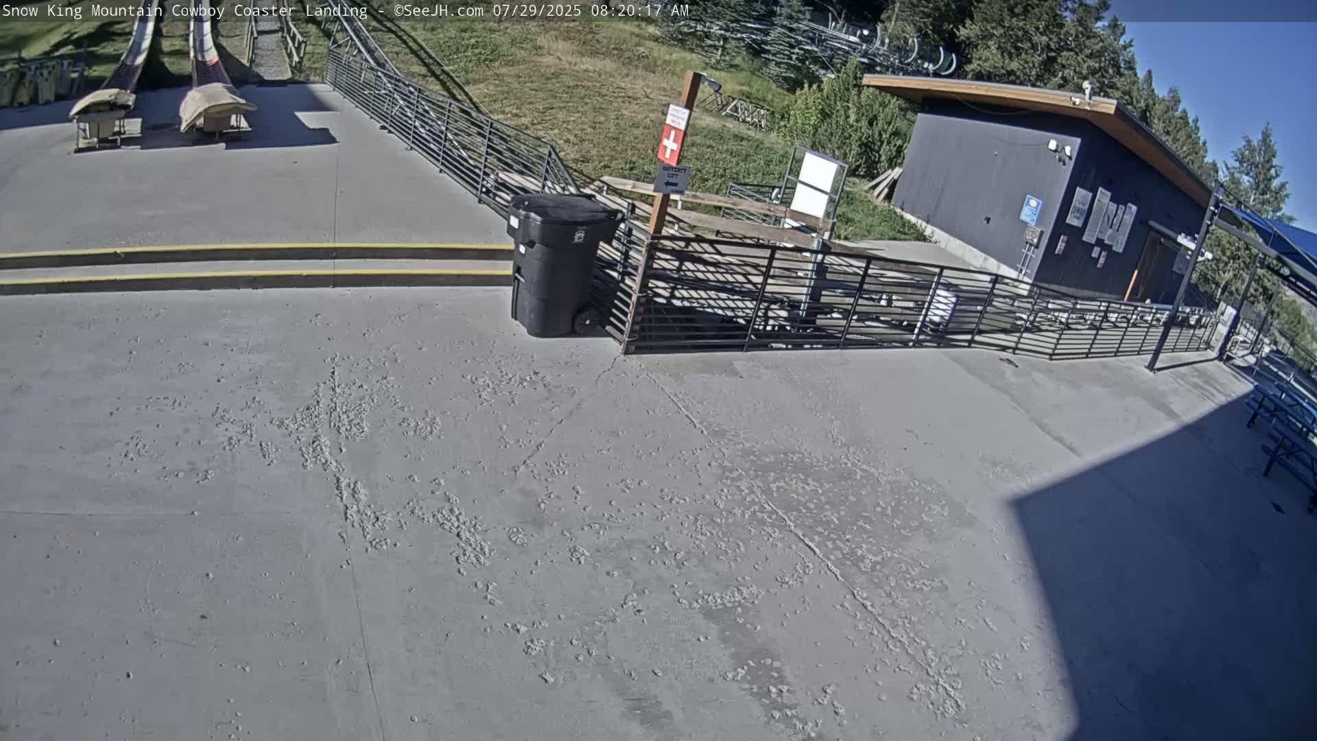 Jackson, Snow King Mountain Cowboy Coaster & Alpine Slide Live Cam - Jackson, Teton, Wyoming, USA