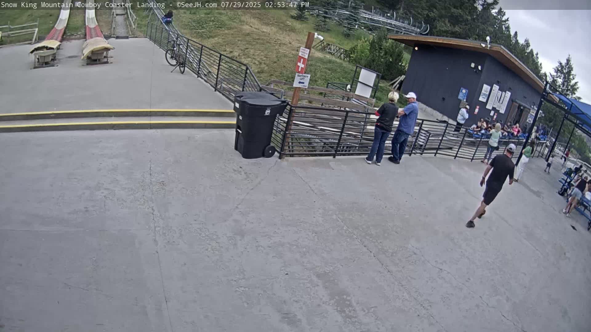 Jackson, Snow King Mountain Cowboy Coaster & Alpine Slide Live Cam - Jackson, Teton, Wyoming, USA