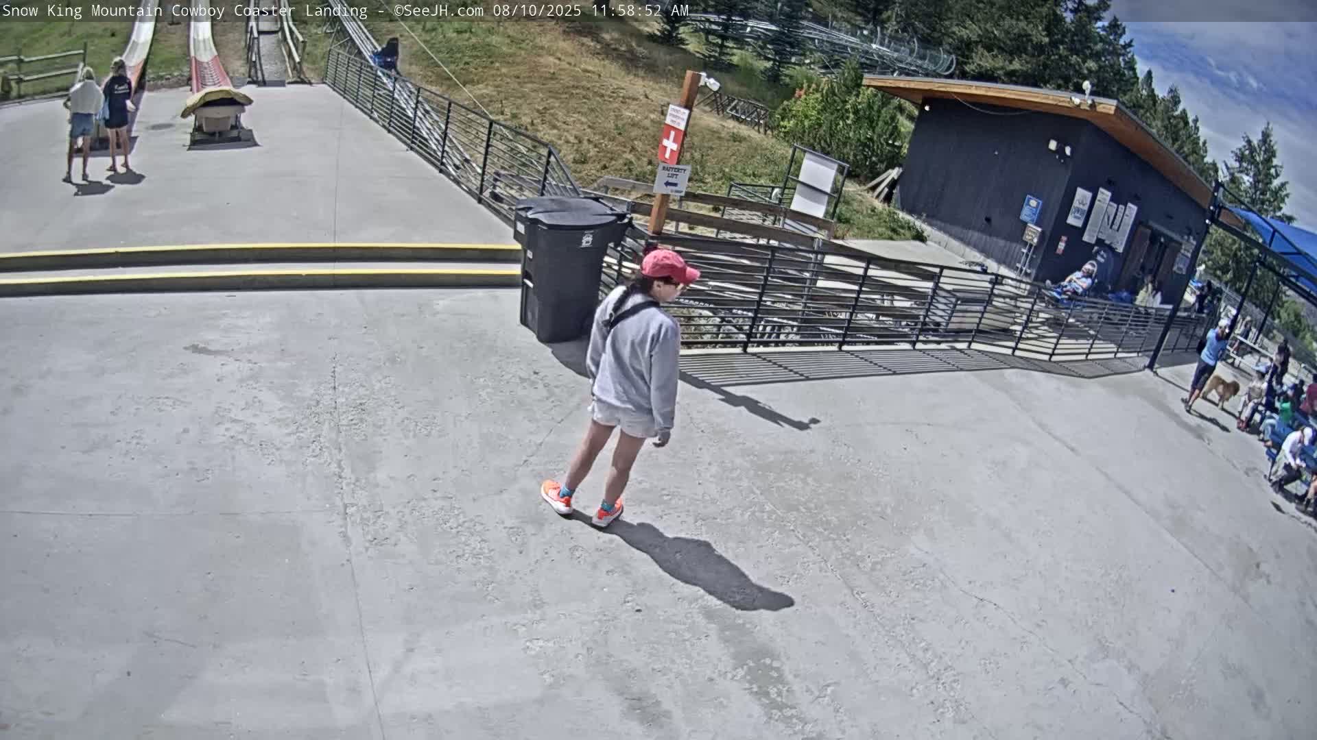 Jackson, Snow King Mountain Cowboy Coaster & Alpine Slide Live Cam - Jackson, Teton, Wyoming, USA