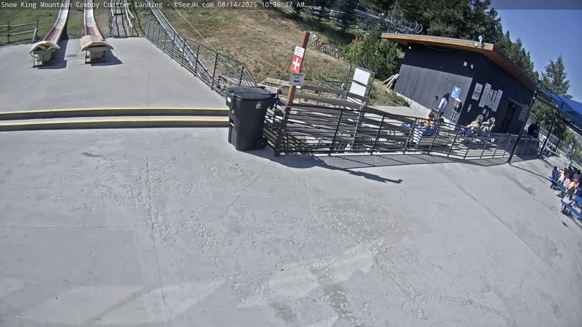 Jackson, Snow King Mountain Cowboy Coaster & Alpine Slide Live Cam - Jackson, Teton, Wyoming, USA