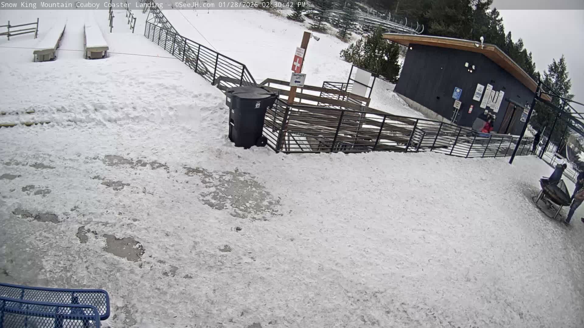 Jackson, Snow King Mountain Cowboy Coaster & Alpine Slide Live Cam - Jackson, Teton, Wyoming, USA