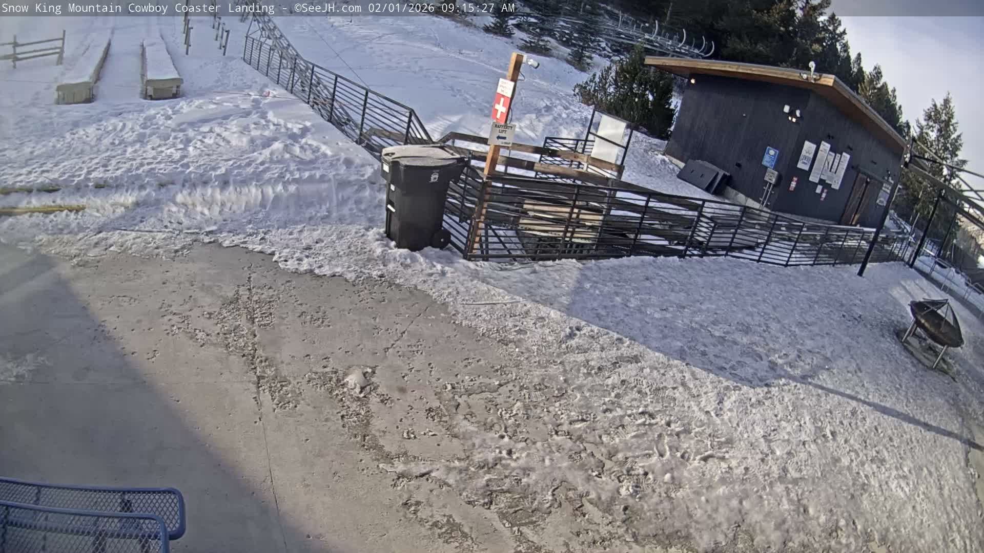Jackson, Snow King Mountain Cowboy Coaster & Alpine Slide Live Cam - Jackson, Teton, Wyoming, USA