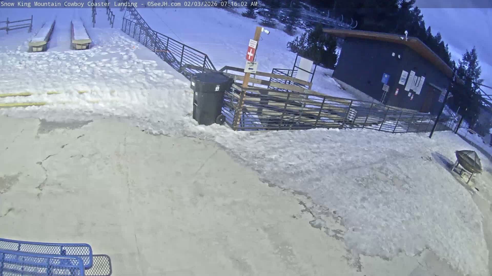 Jackson, Snow King Mountain Cowboy Coaster & Alpine Slide Live Cam - Jackson, Teton, Wyoming, USA