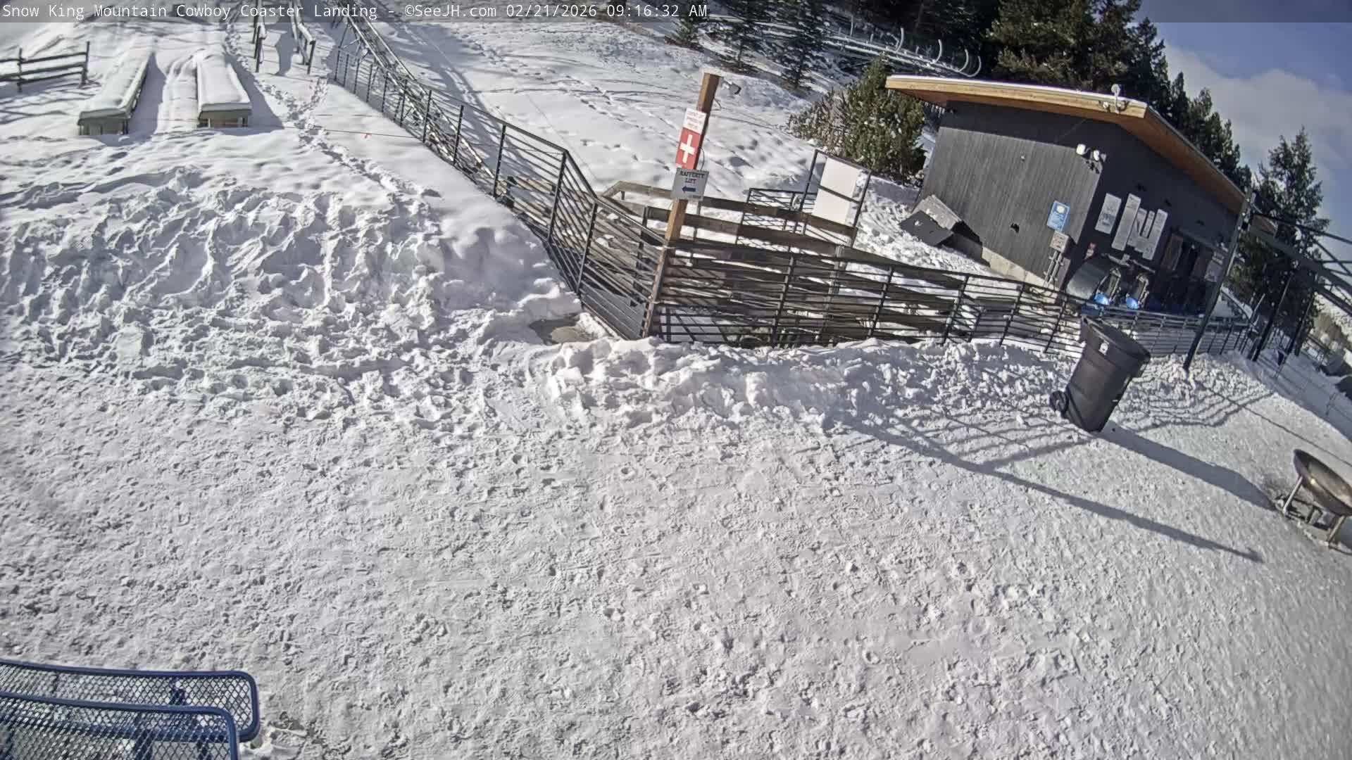 Jackson, Snow King Mountain Cowboy Coaster & Alpine Slide Live Cam - Jackson, Teton, Wyoming, USA