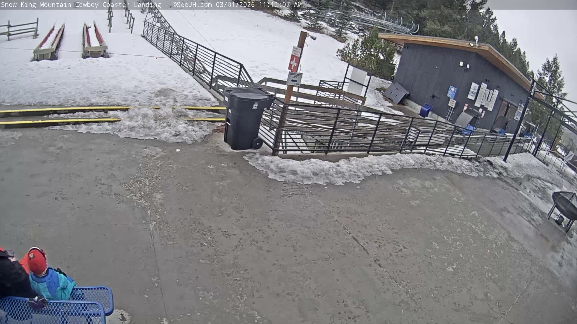 Jackson, Snow King Mountain Cowboy Coaster & Alpine Slide Live Cam - Jackson, Teton, Wyoming, USA