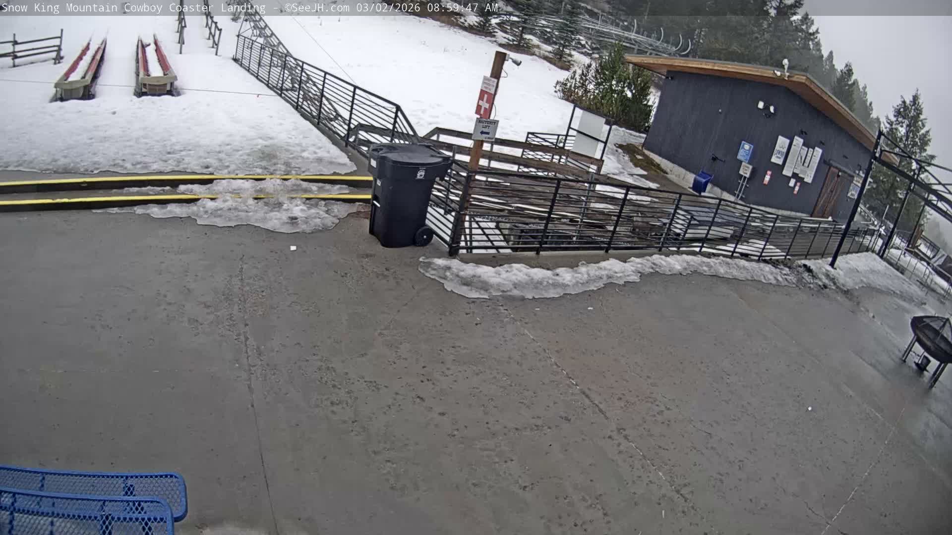 Jackson, Snow King Mountain Cowboy Coaster & Alpine Slide Live Cam - Jackson, Teton, Wyoming, USA