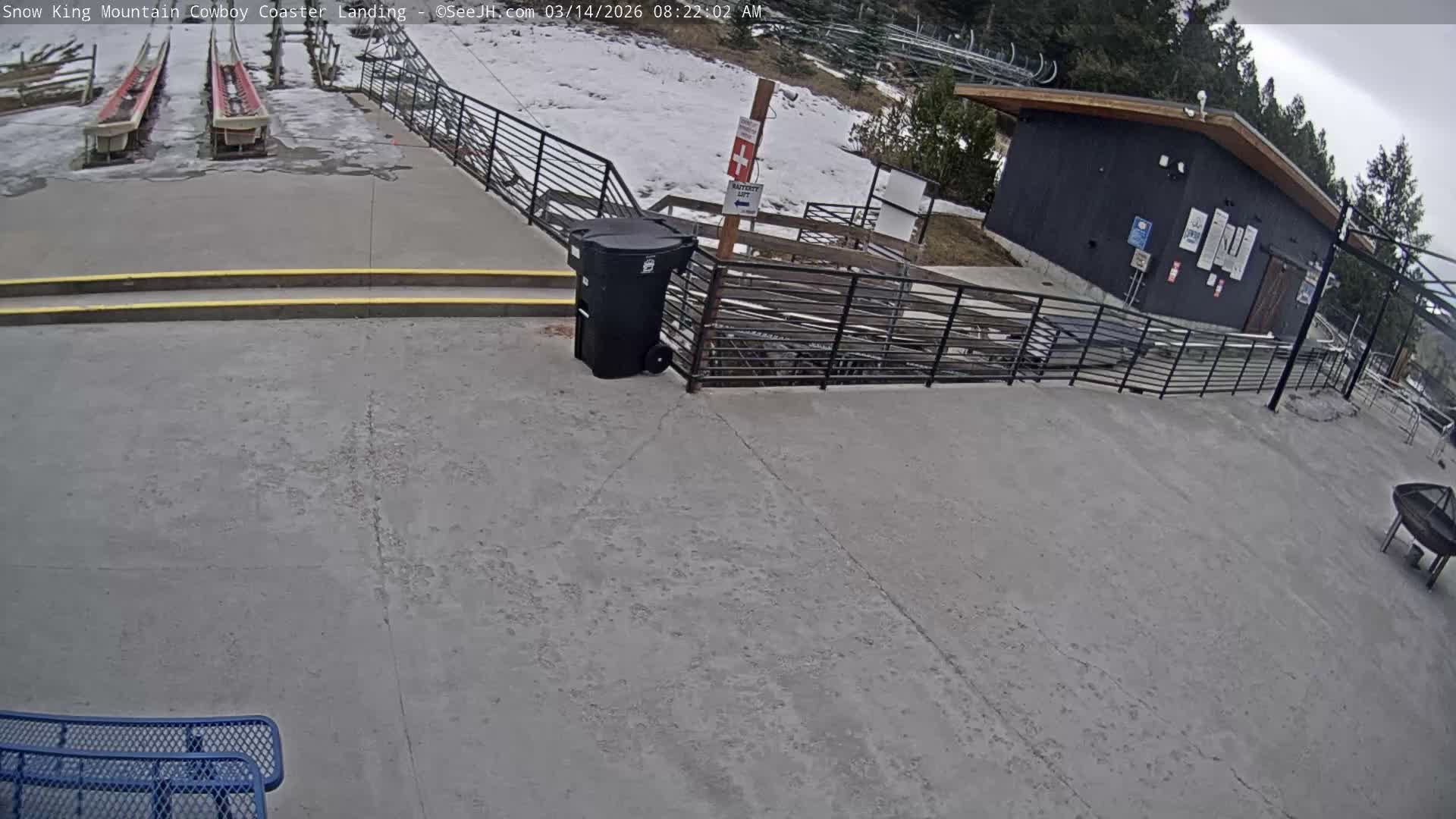 Jackson, Snow King Mountain Cowboy Coaster & Alpine Slide Live Cam - Jackson, Teton, Wyoming, USA