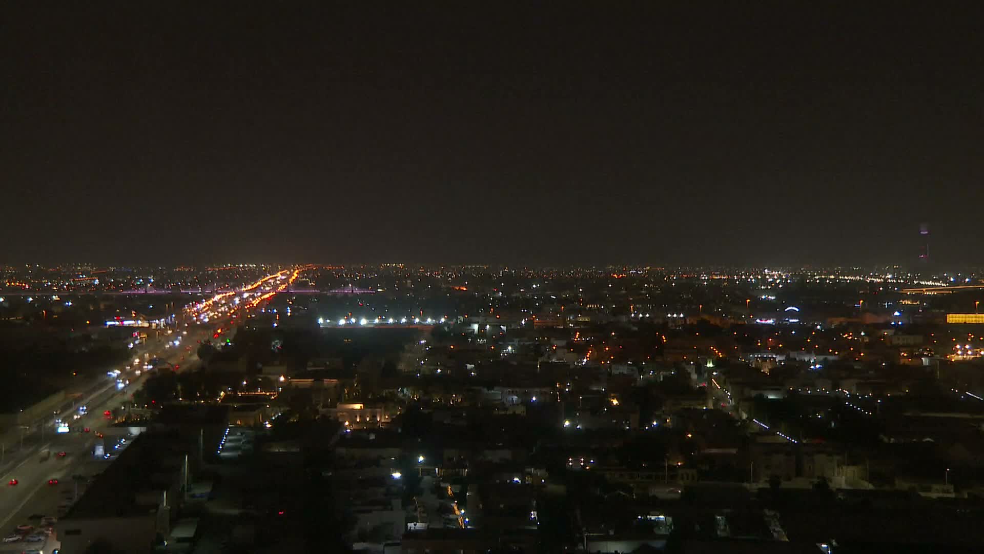 Qatar ( أفق قطر الغربي - الدوحة ) West Skyline View of  Doha  Live Cam - Al Jabar, Doha, Qatar