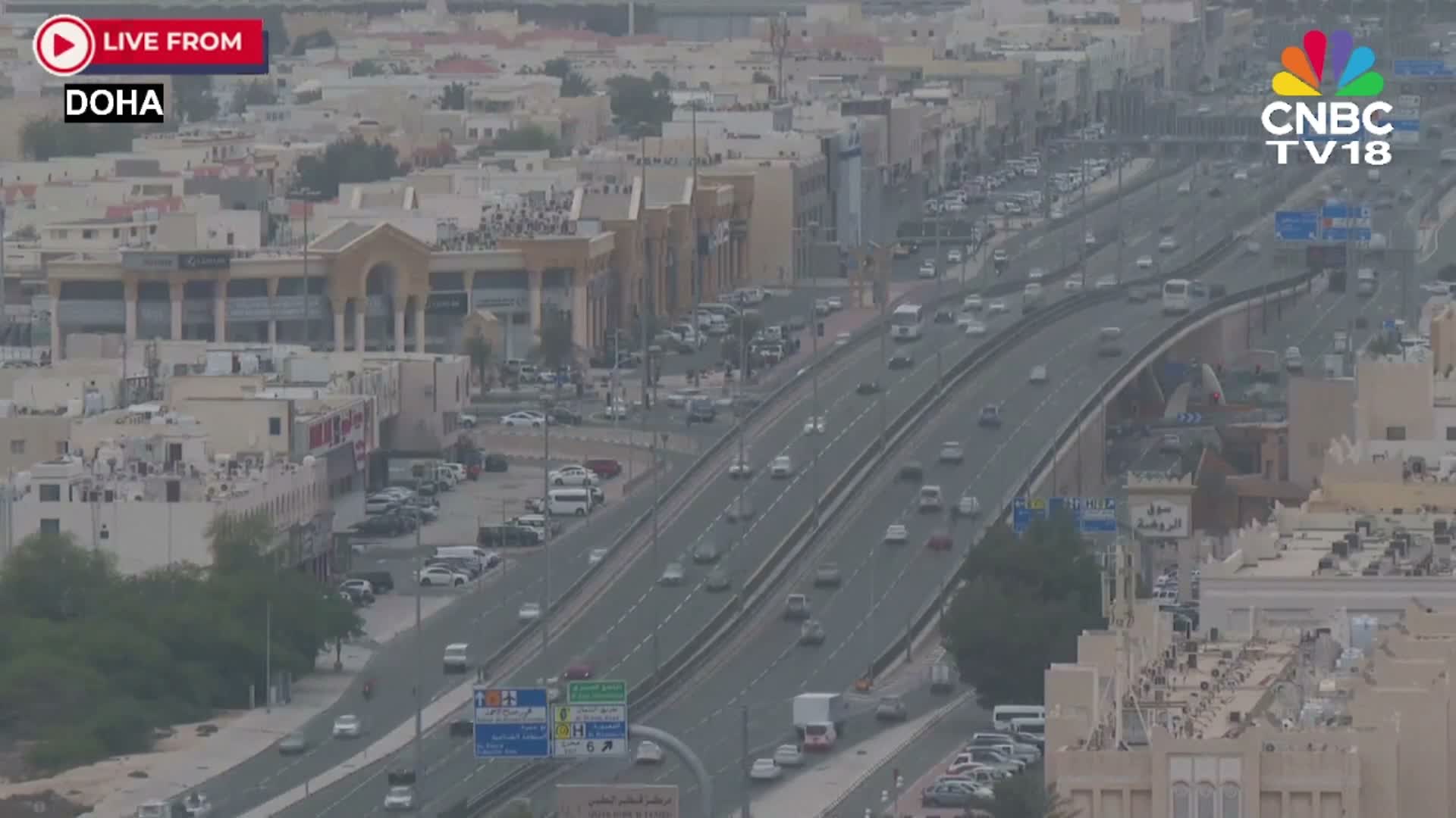 Qatar ( أفق قطر الغربي - الدوحة ) West Skyline View of  Doha  Live Cam - Al Jabar, Doha, Qatar