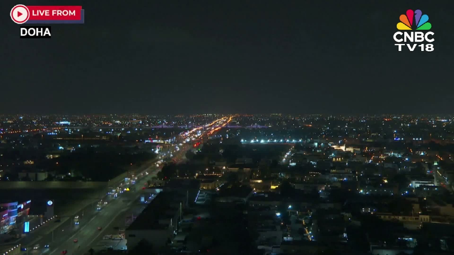 Qatar ( أفق قطر الغربي - الدوحة ) West Skyline View of  Doha  Live Cam - Al Jabar, Doha, Qatar
