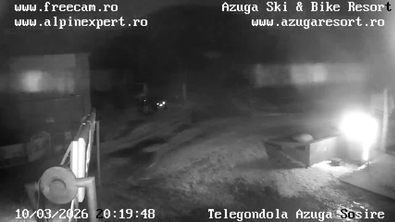 Prahova,  Azuga Ski Center Telegondola Cable Car Entrance , Azuga Live Cam - Azuga, Prahova, Romania