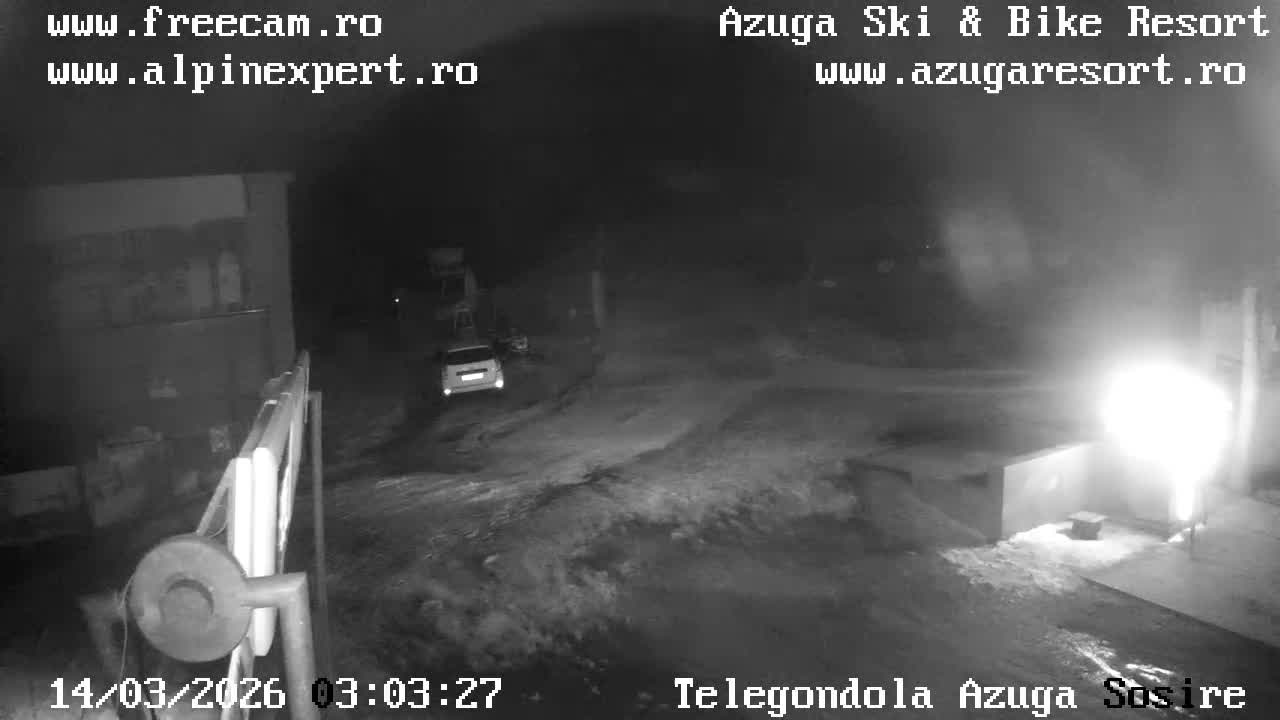 Prahova,  Azuga Ski Center Telegondola Cable Car Entrance , Azuga Live Cam - Azuga, Prahova, Romania