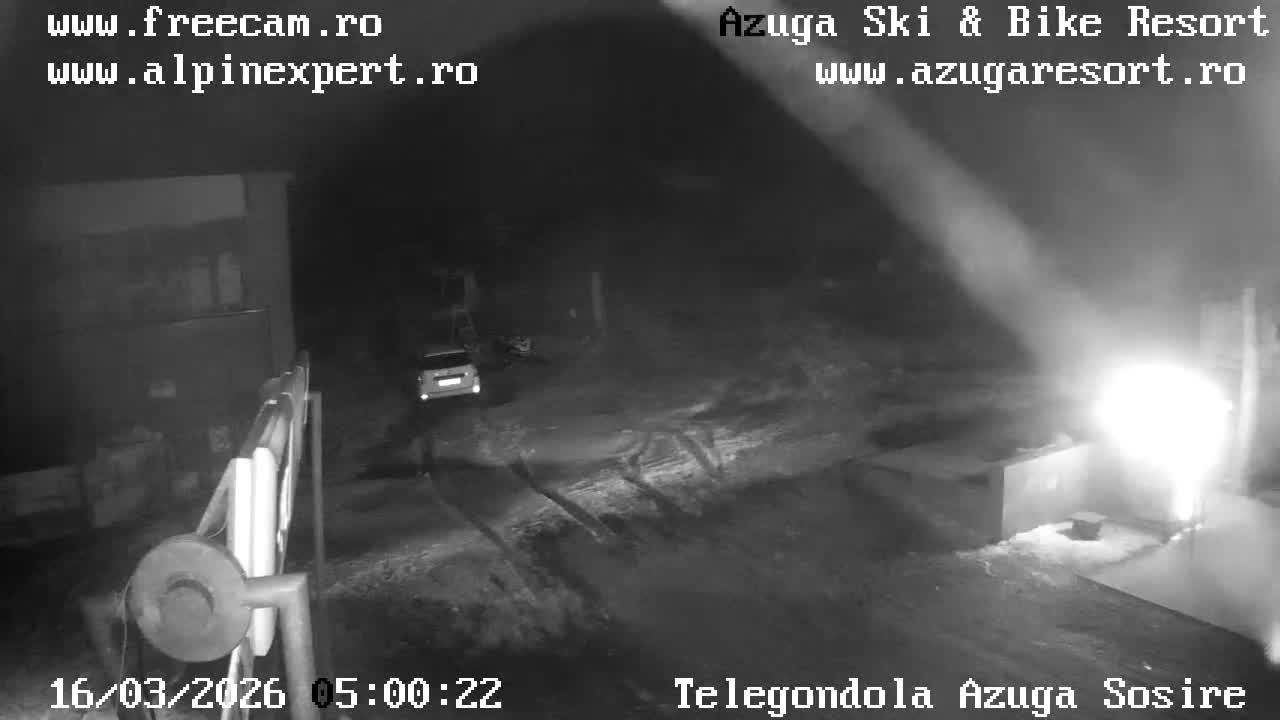 Prahova,  Azuga Ski Center Telegondola Cable Car Entrance , Azuga Live Cam - Azuga, Prahova, Romania