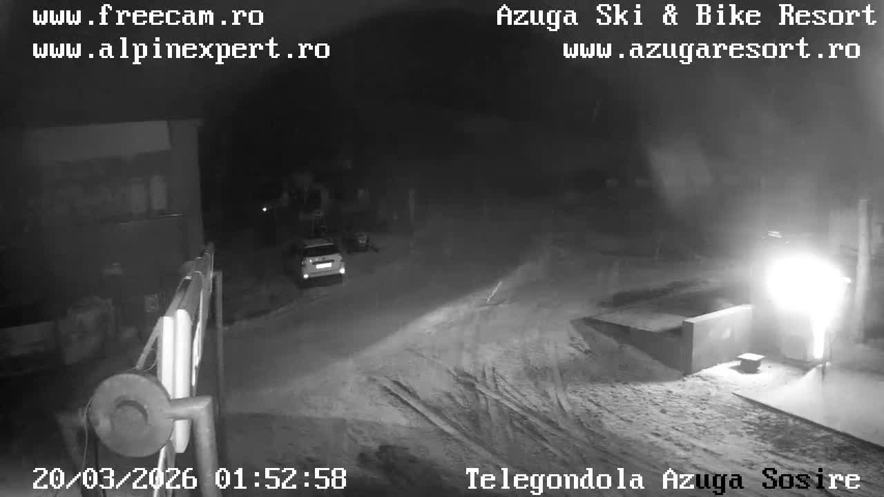 Prahova,  Azuga Ski Center Telegondola Cable Car Entrance , Azuga Live Cam - Azuga, Prahova, Romania