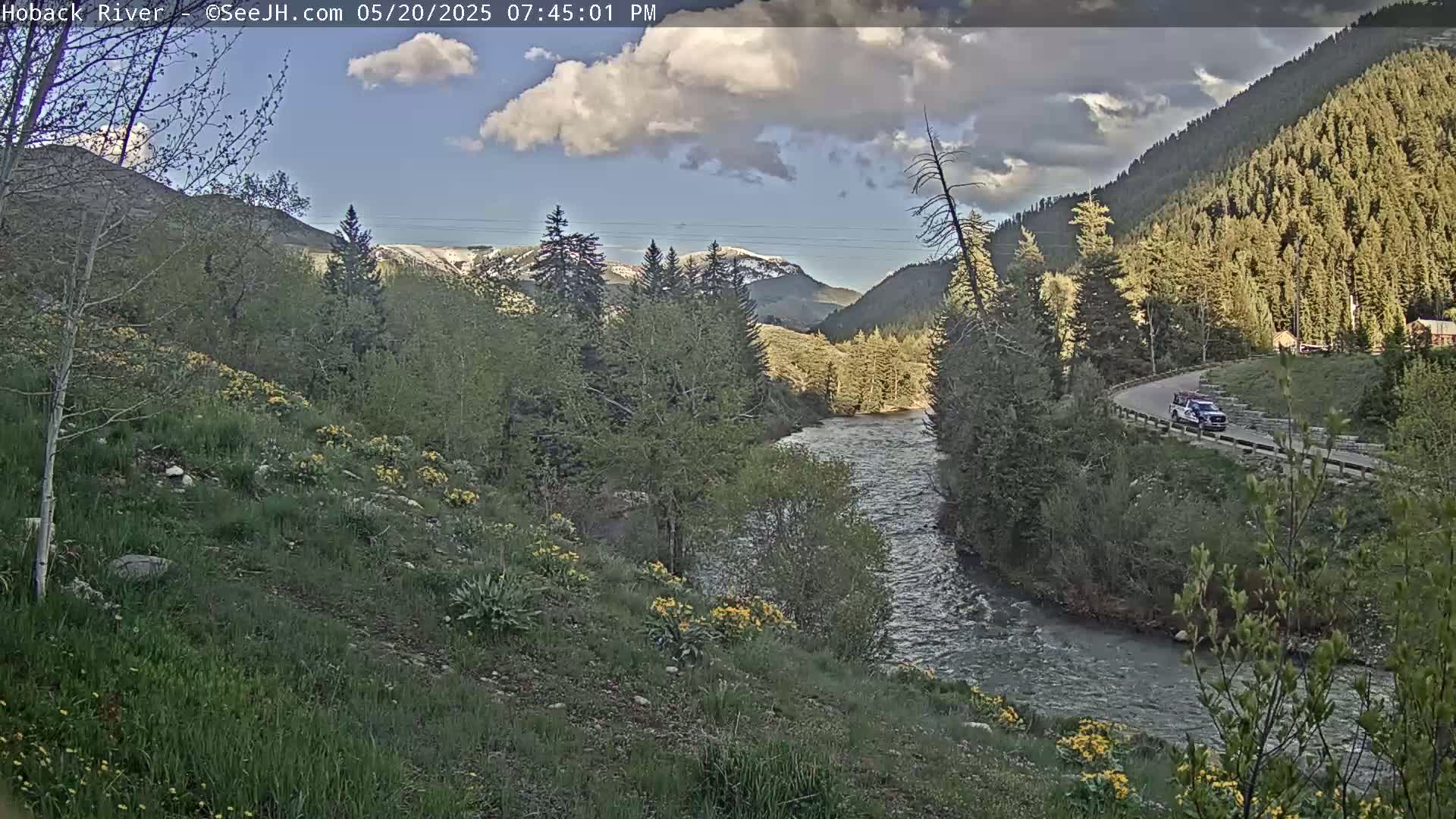 Hoback River  Live Cam  - Hoback, Teton, Wyoming, USA