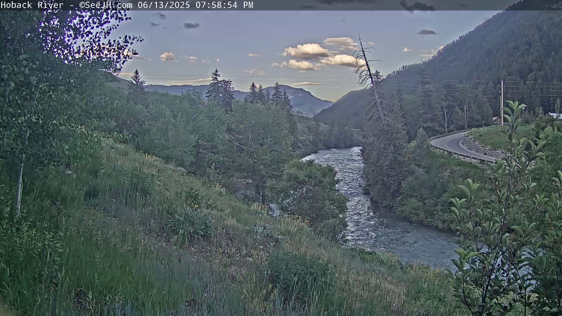Hoback River  Live Cam  - Hoback, Teton, Wyoming, USA