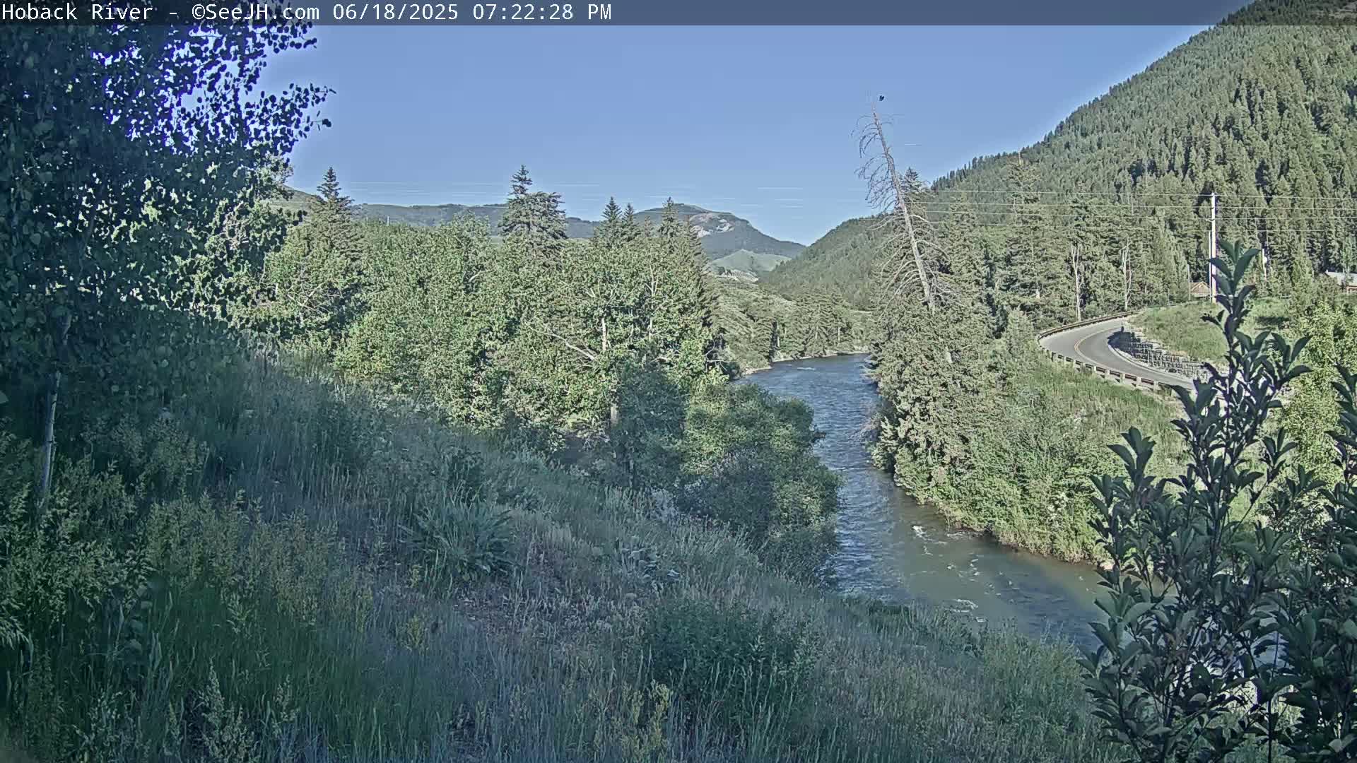 Hoback River  Live Cam  - Hoback, Teton, Wyoming, USA