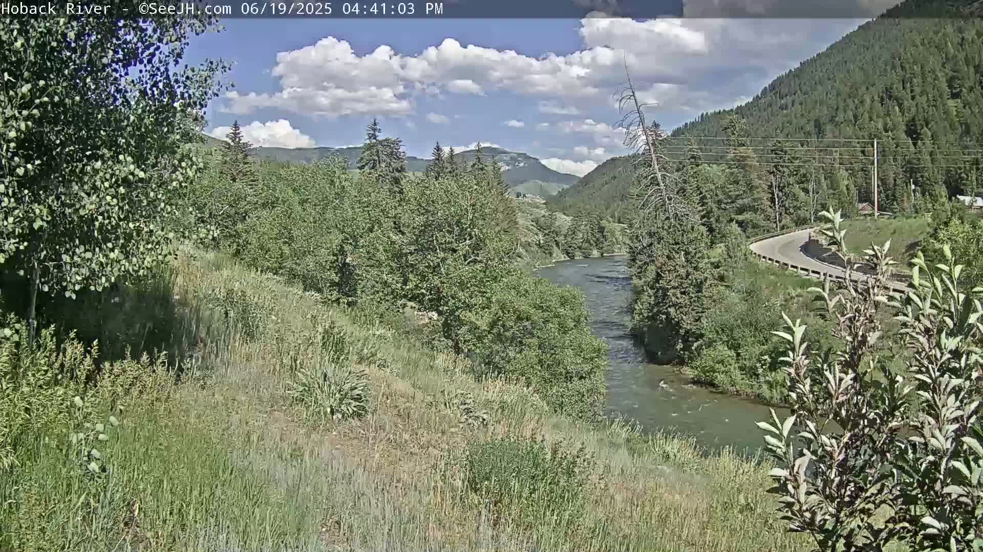 Hoback River  Live Cam  - Hoback, Teton, Wyoming, USA