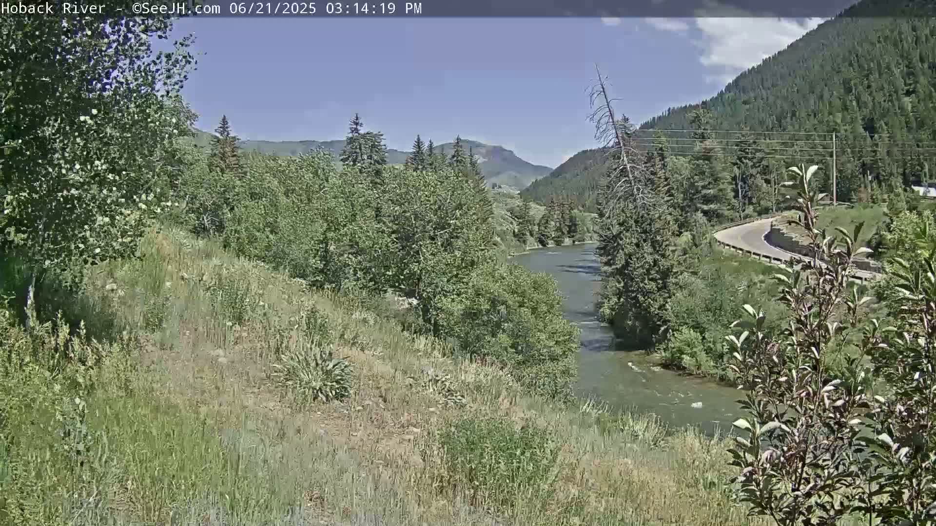 Hoback River  Live Cam  - Hoback, Teton, Wyoming, USA