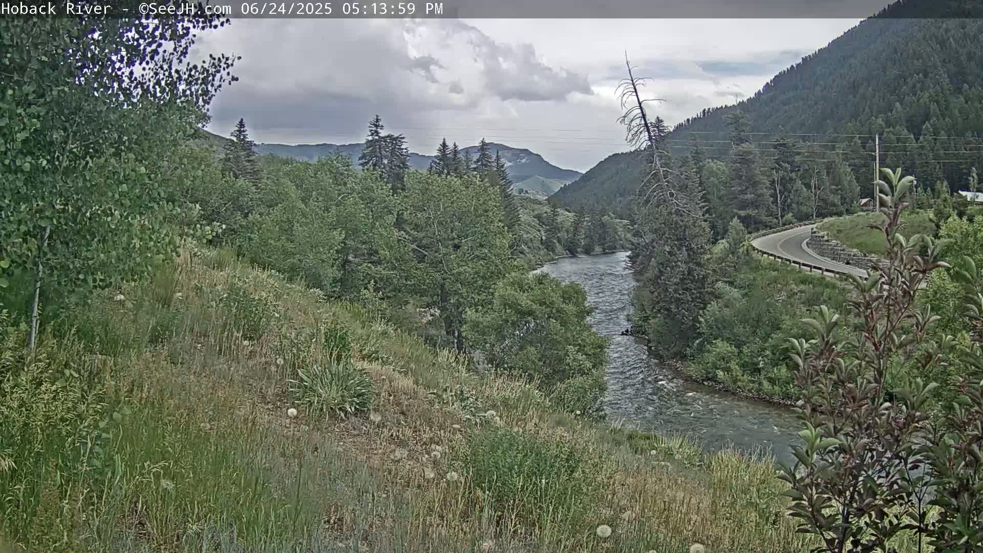 Hoback River  Live Cam  - Hoback, Teton, Wyoming, USA