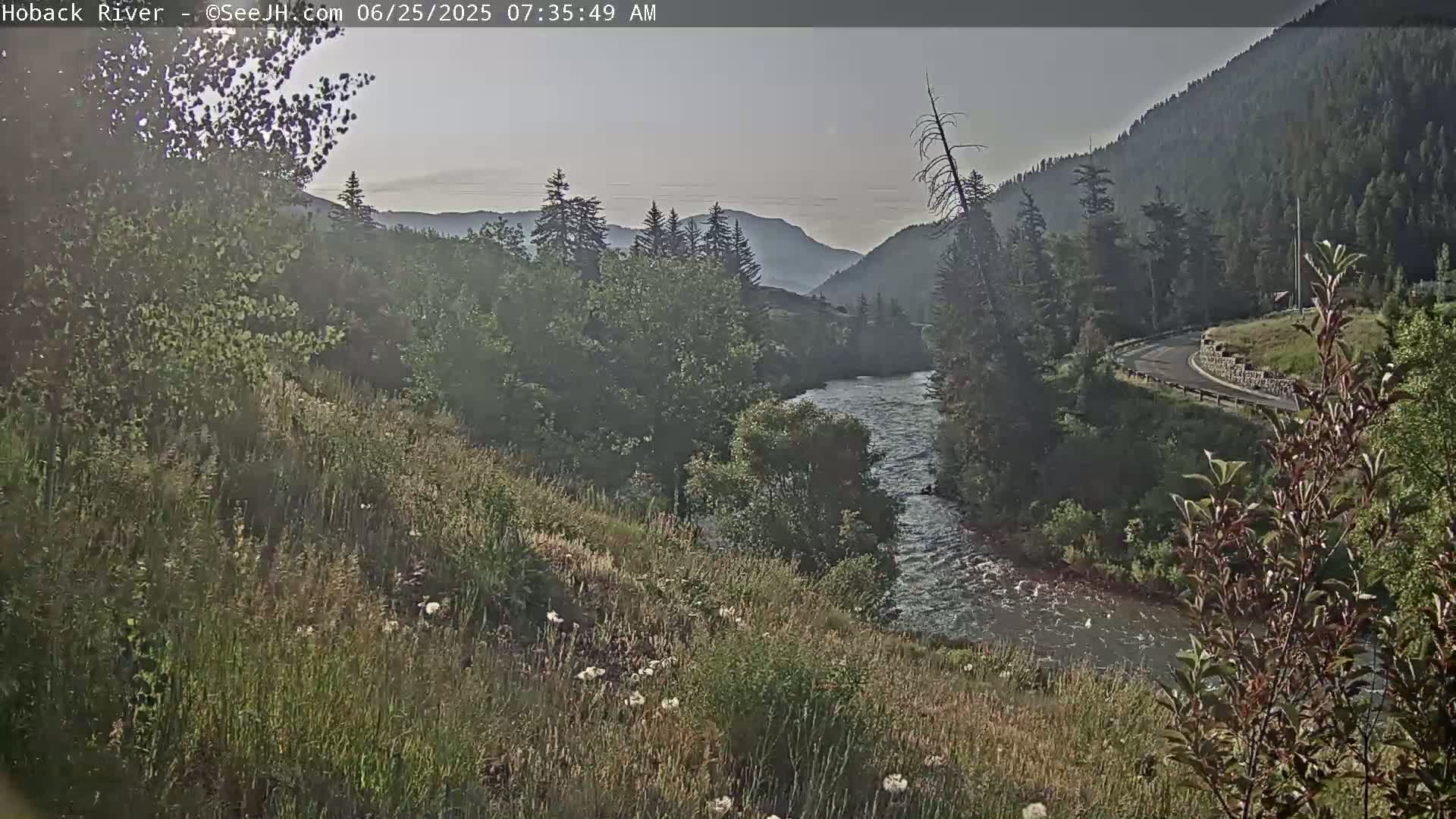 Hoback River  Live Cam  - Hoback, Teton, Wyoming, USA
