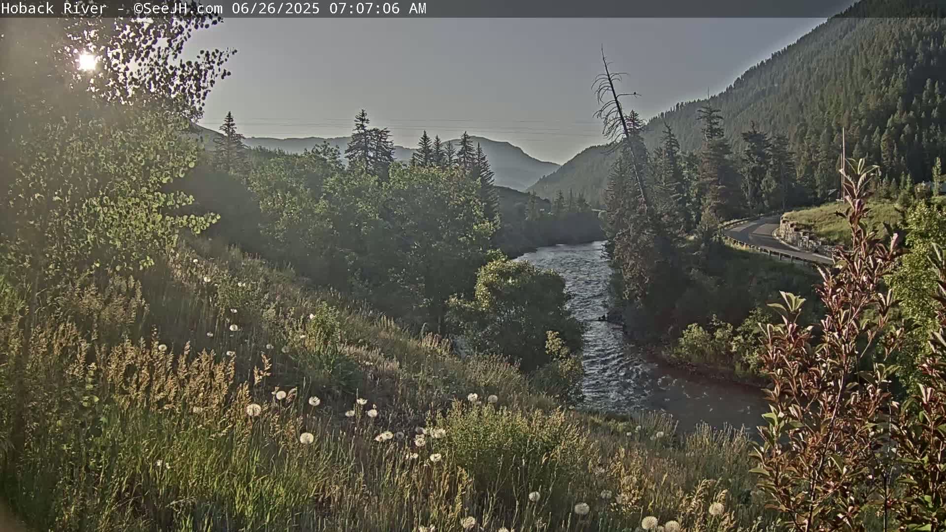 Hoback River  Live Cam  - Hoback, Teton, Wyoming, USA