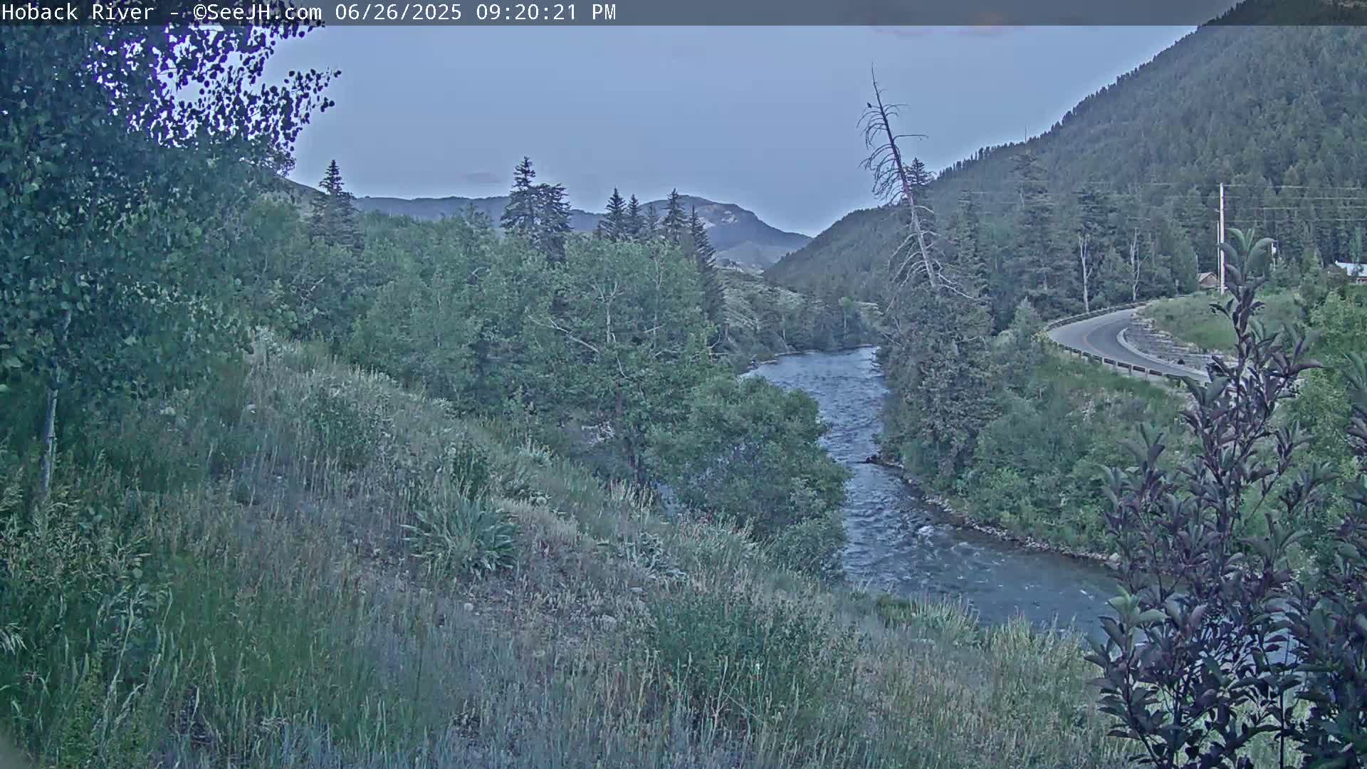 Hoback River  Live Cam  - Hoback, Teton, Wyoming, USA