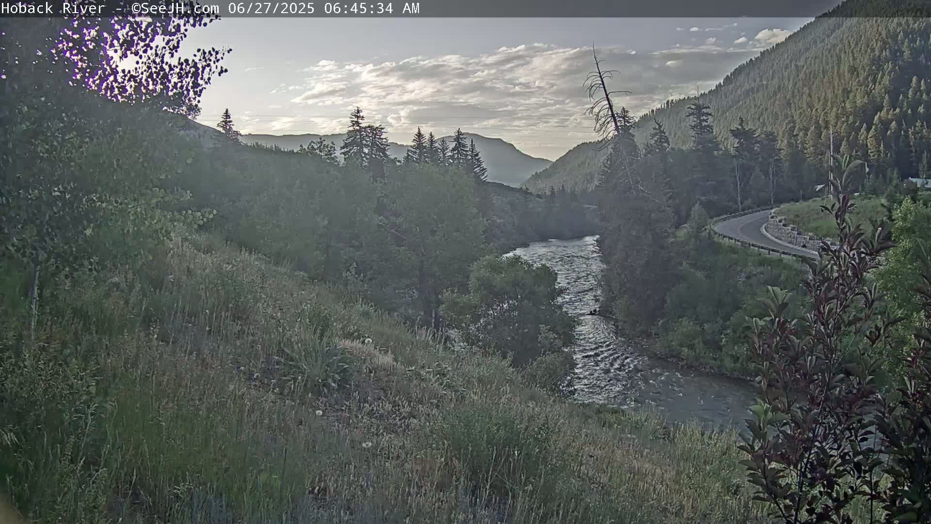 Hoback River  Live Cam  - Hoback, Teton, Wyoming, USA