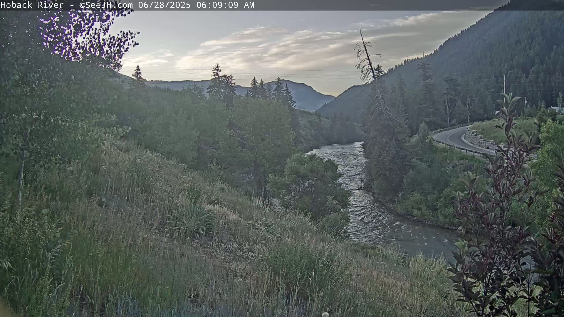 Hoback River  Live Cam  - Hoback, Teton, Wyoming, USA
