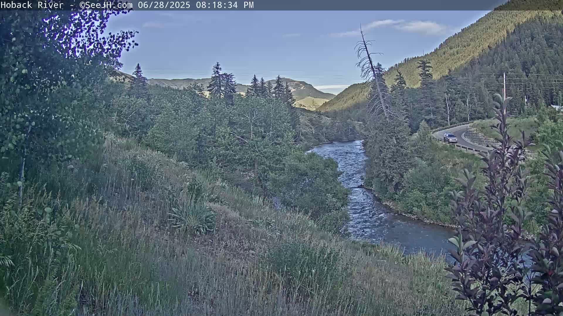 Hoback River  Live Cam  - Hoback, Teton, Wyoming, USA