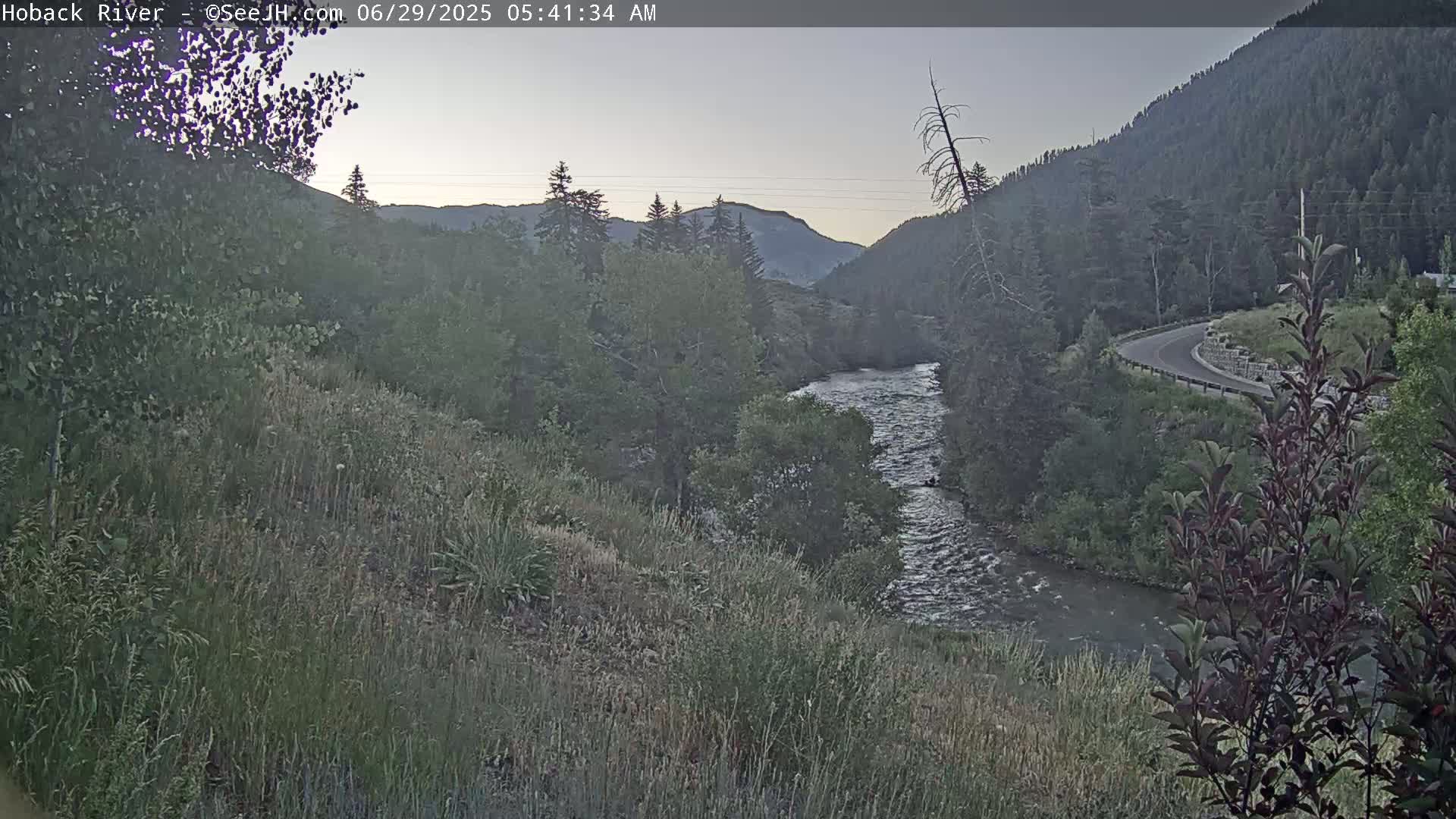 Hoback River  Live Cam  - Hoback, Teton, Wyoming, USA