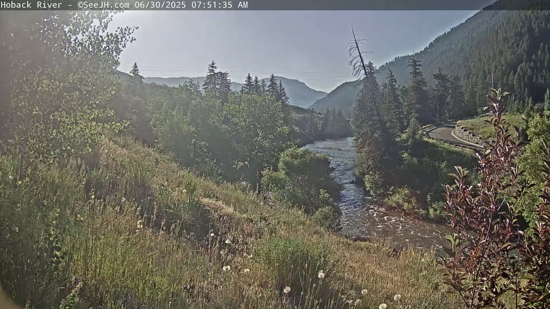 Hoback River  Live Cam  - Hoback, Teton, Wyoming, USA