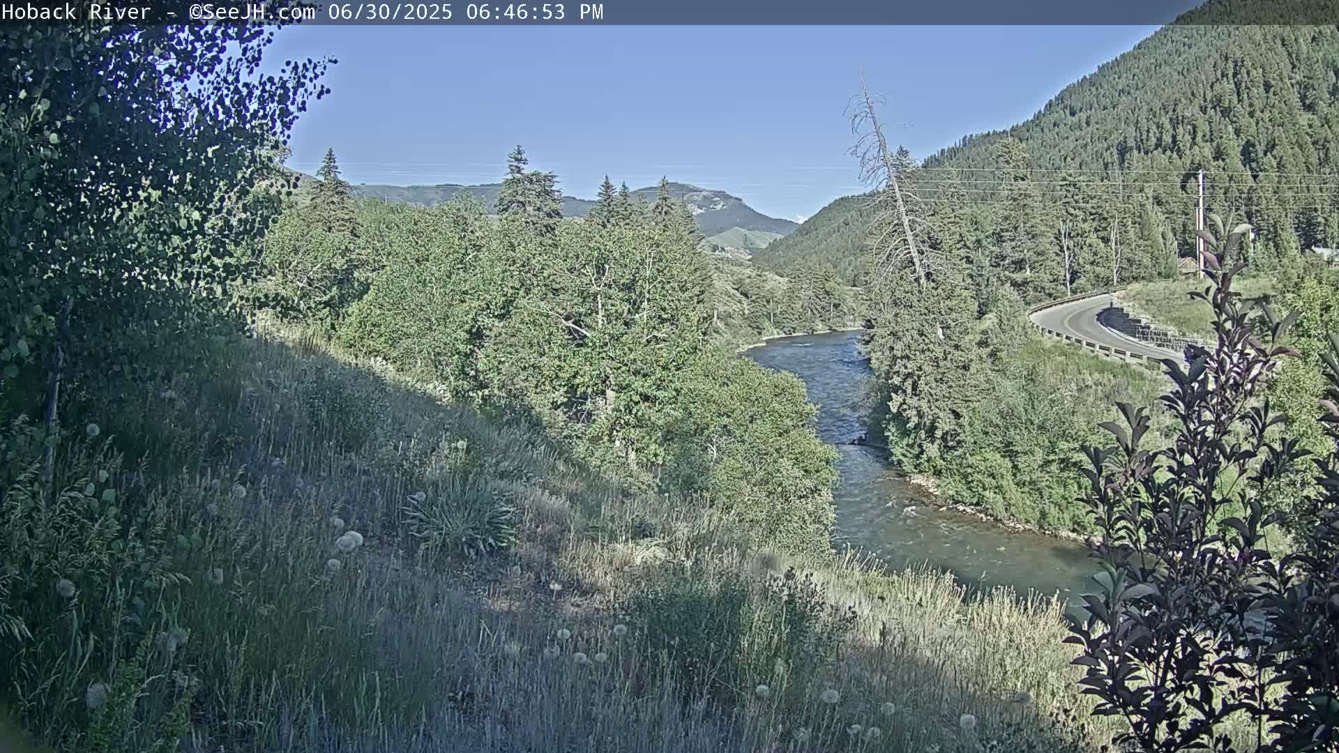 Hoback River  Live Cam  - Hoback, Teton, Wyoming, USA
