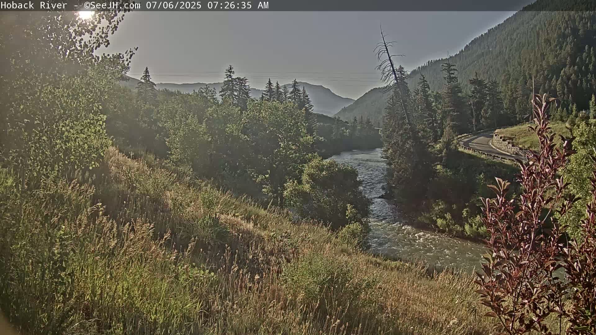 Hoback River  Live Cam  - Hoback, Teton, Wyoming, USA