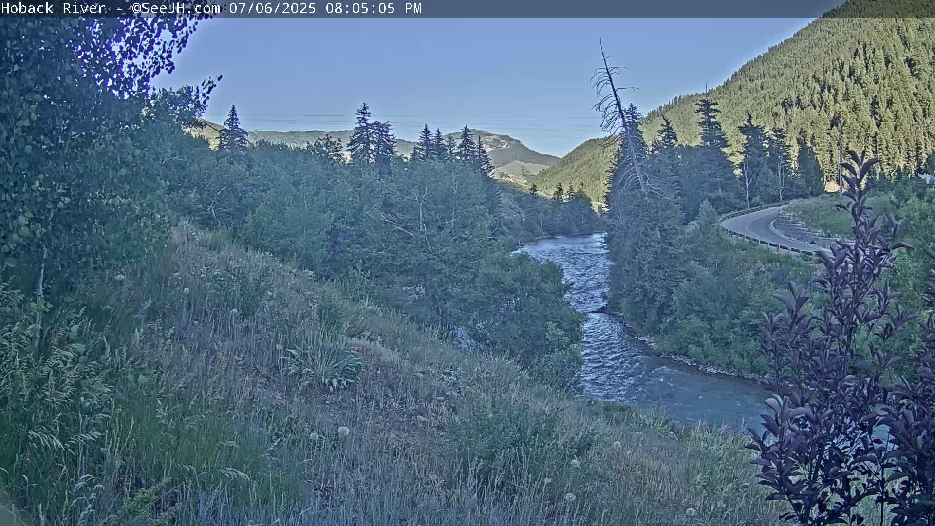Hoback River  Live Cam  - Hoback, Teton, Wyoming, USA