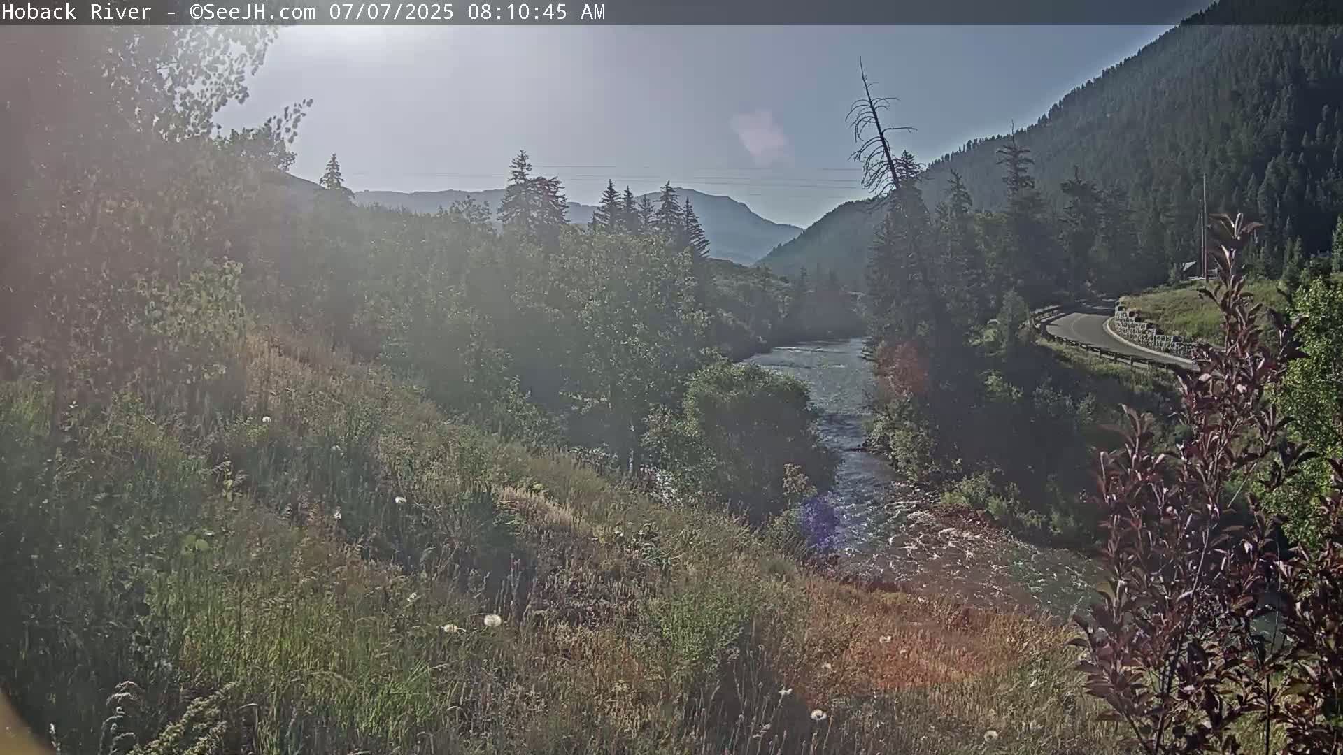 Hoback River  Live Cam  - Hoback, Teton, Wyoming, USA