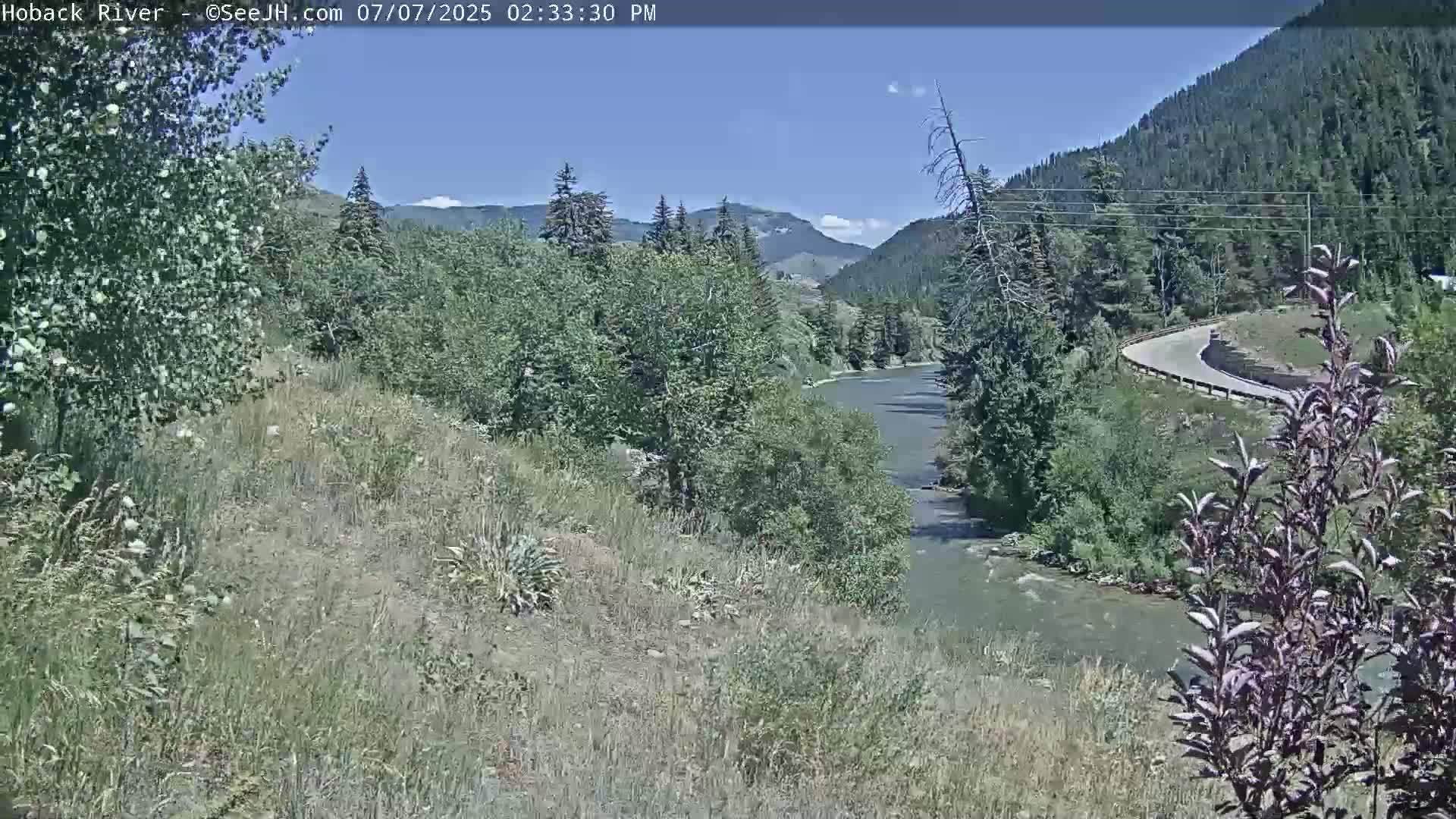 Hoback River  Live Cam  - Hoback, Teton, Wyoming, USA
