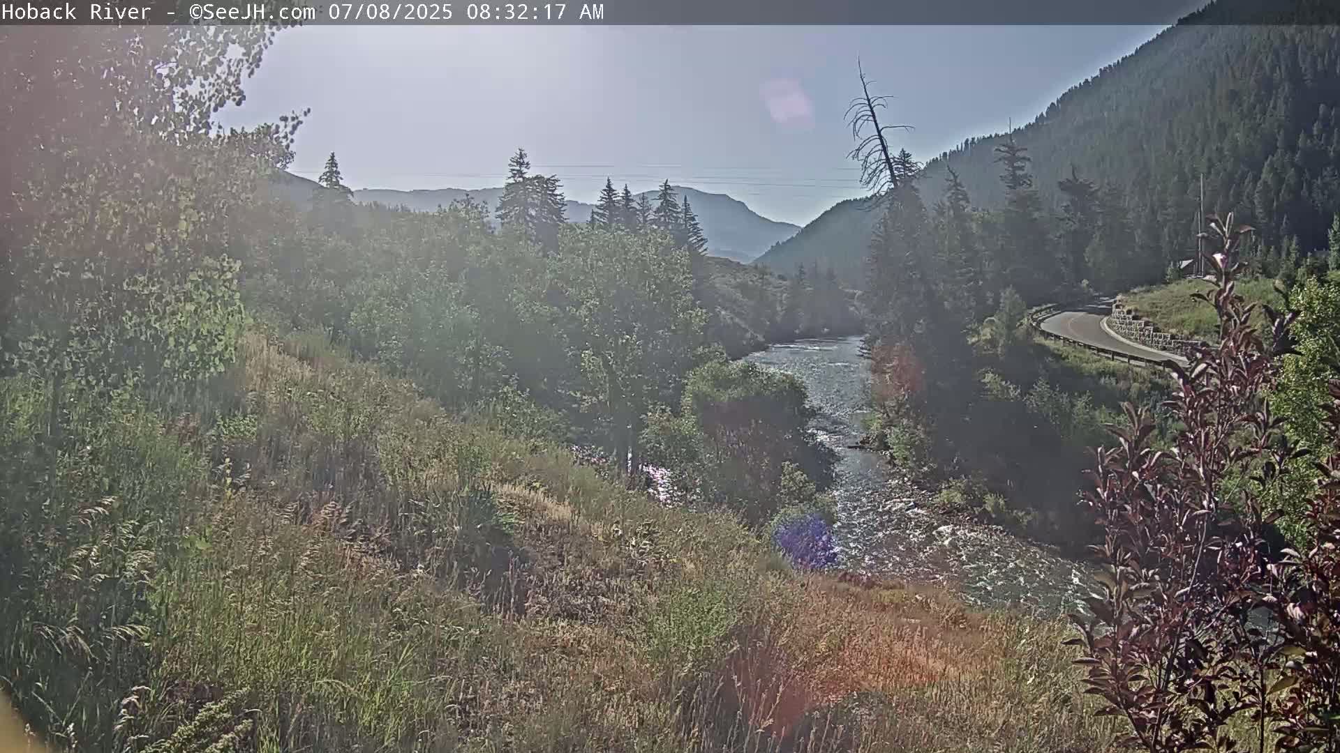 Hoback River  Live Cam  - Hoback, Teton, Wyoming, USA