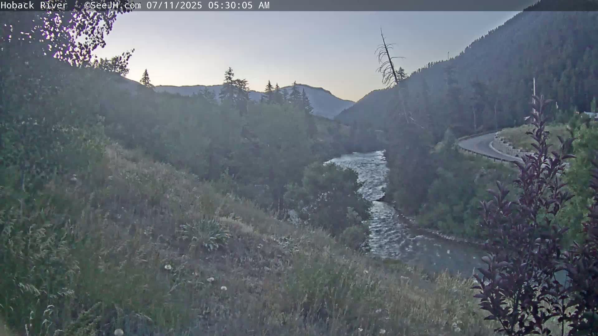 Hoback River  Live Cam  - Hoback, Teton, Wyoming, USA