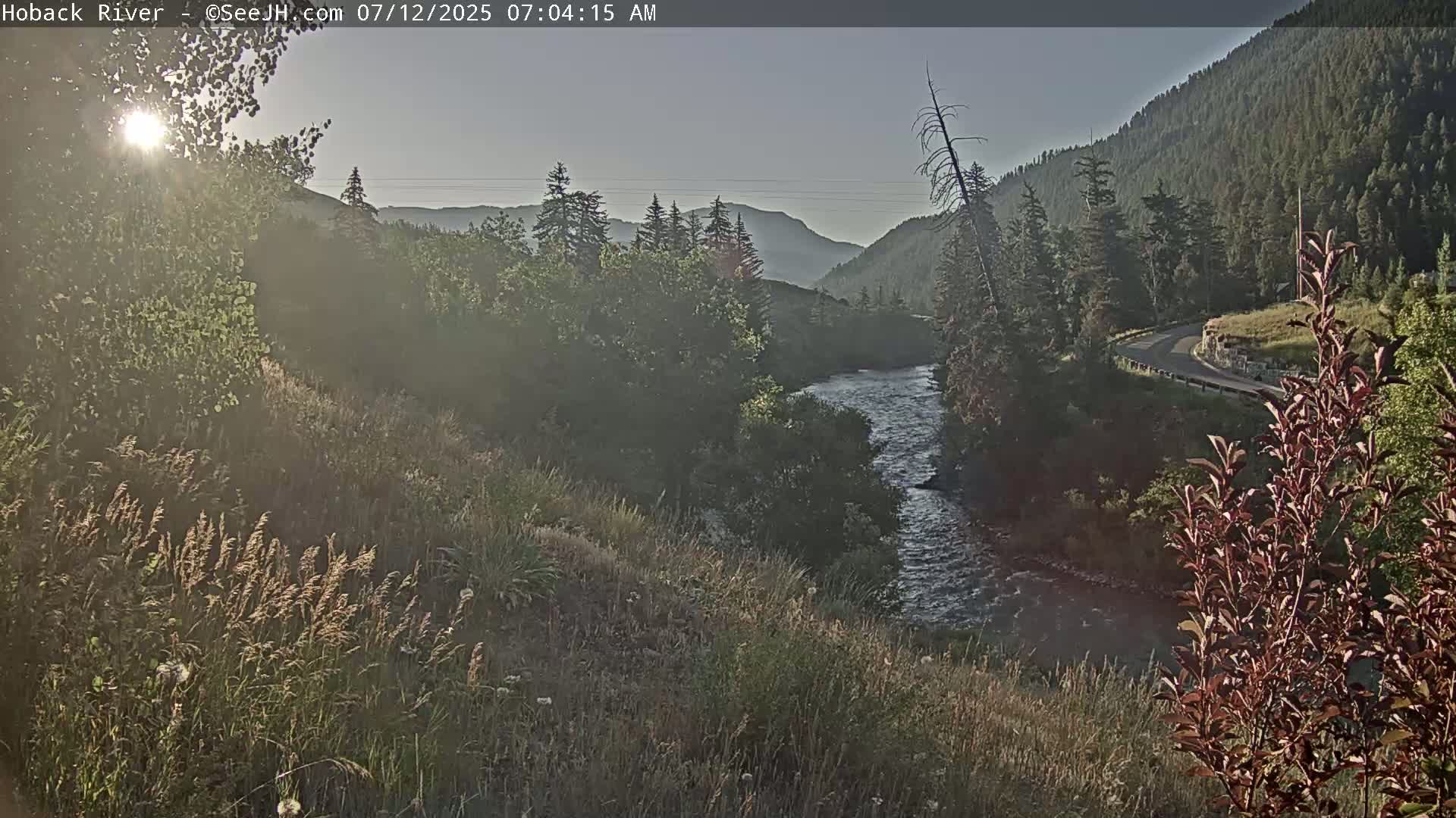 Hoback River  Live Cam  - Hoback, Teton, Wyoming, USA