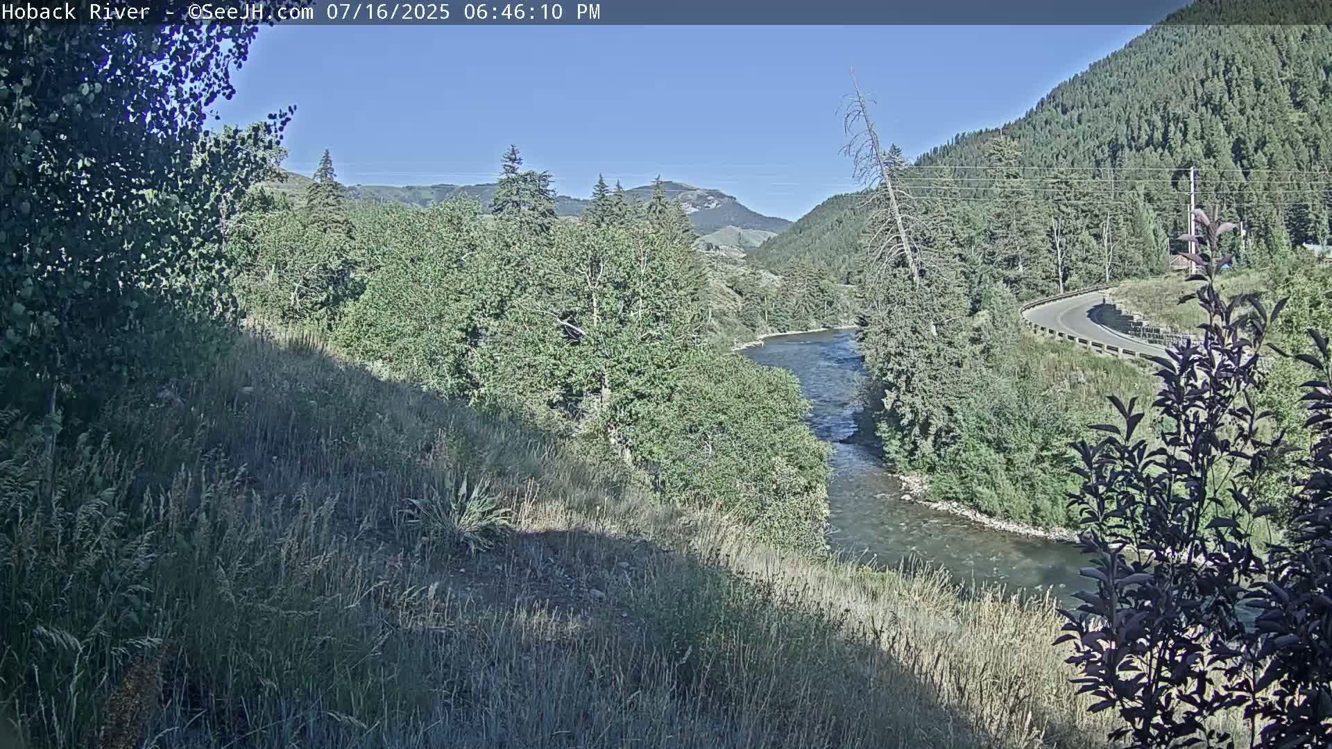 Hoback River  Live Cam  - Hoback, Teton, Wyoming, USA