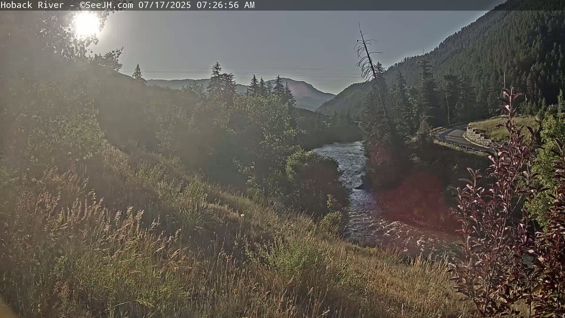 Hoback River  Live Cam  - Hoback, Teton, Wyoming, USA