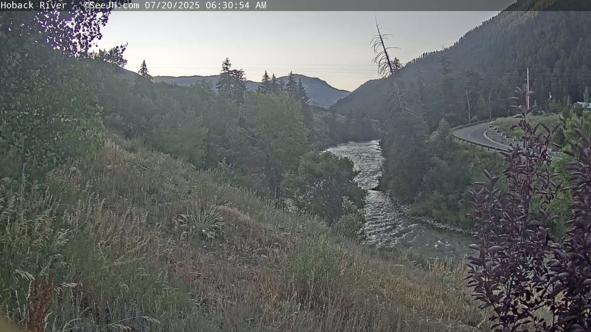 Hoback River  Live Cam  - Hoback, Teton, Wyoming, USA