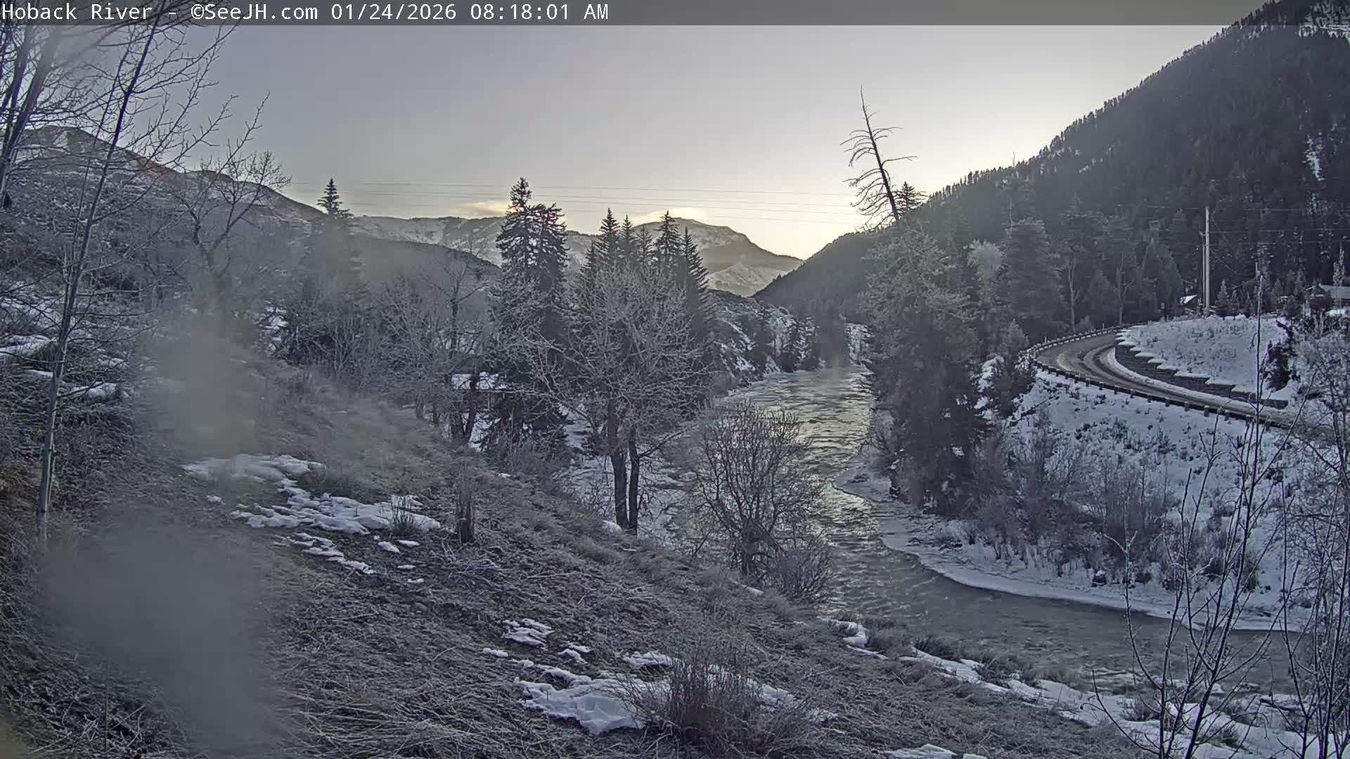 Hoback River  Live Cam  - Hoback, Teton, Wyoming, USA