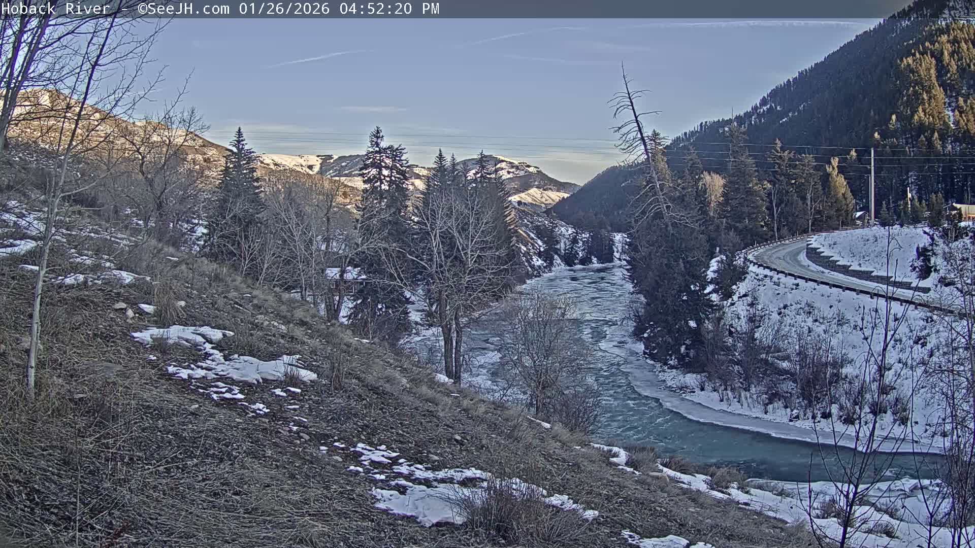 Hoback River  Live Cam  - Hoback, Teton, Wyoming, USA