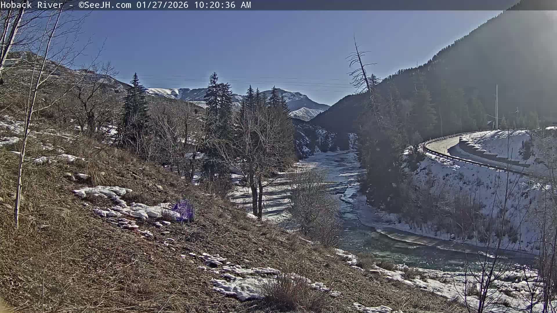 Hoback River  Live Cam  - Hoback, Teton, Wyoming, USA