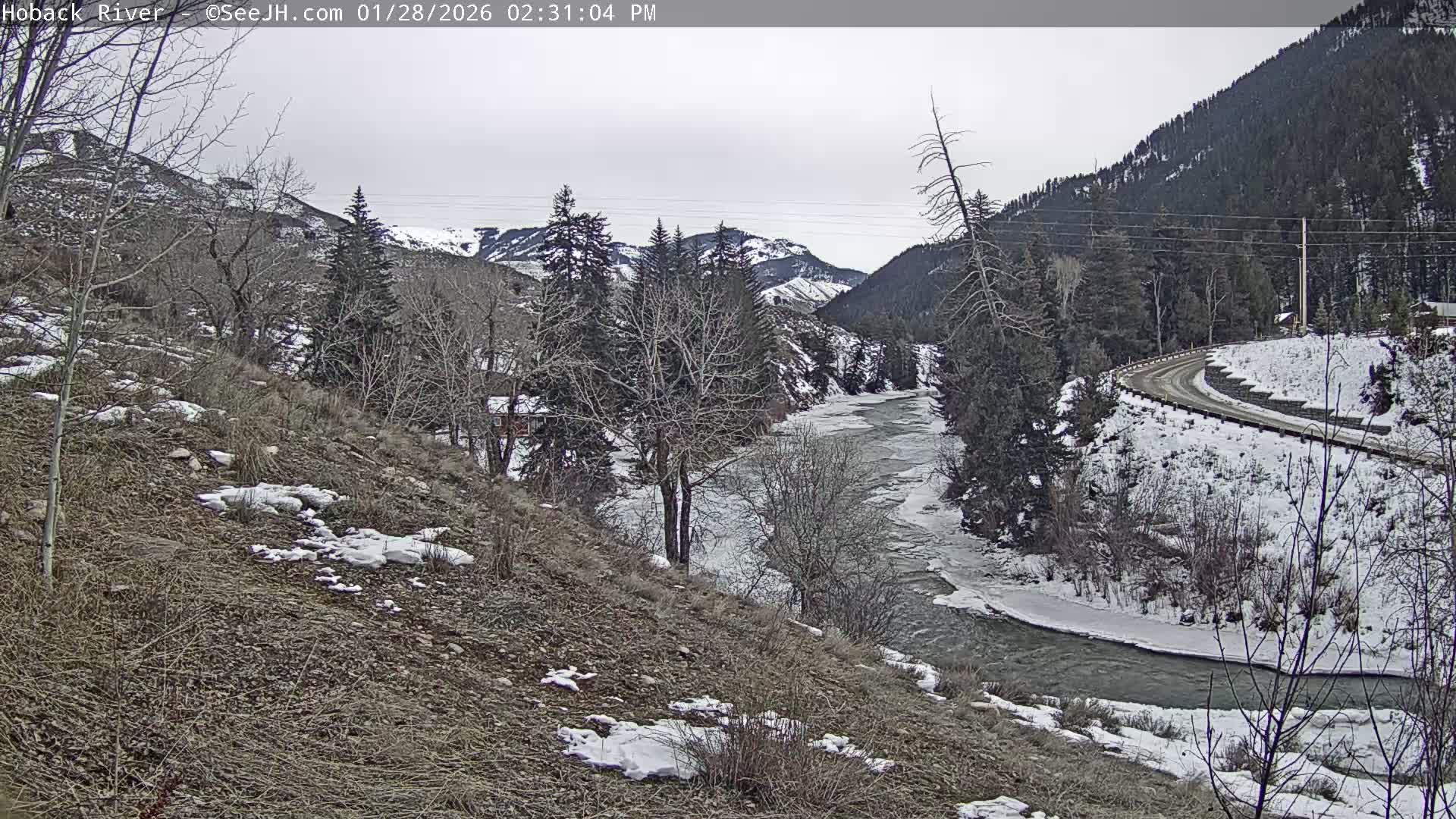 Hoback River  Live Cam  - Hoback, Teton, Wyoming, USA