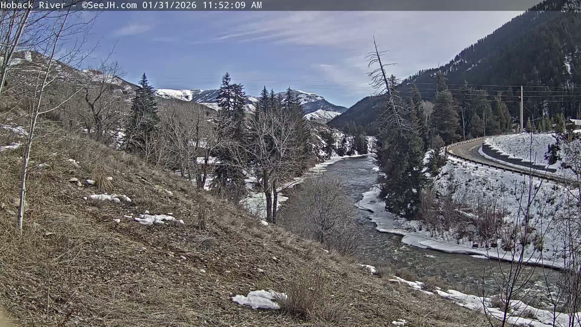 Hoback River  Live Cam  - Hoback, Teton, Wyoming, USA