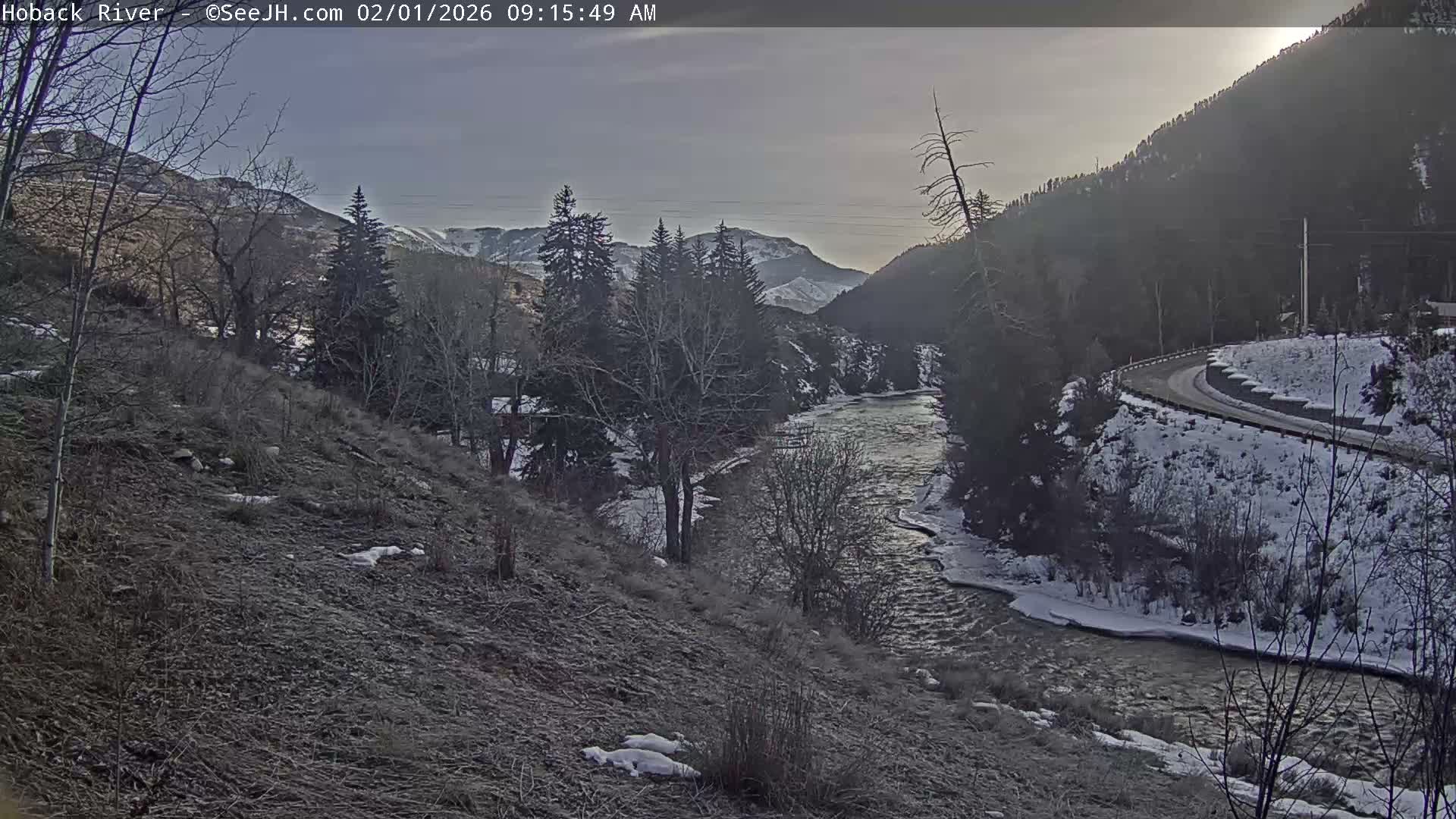 Hoback River  Live Cam  - Hoback, Teton, Wyoming, USA